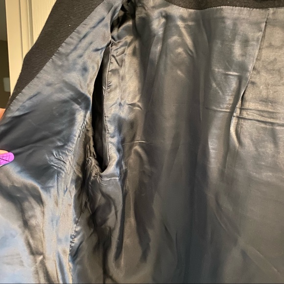 Zara Navy Wool Blend Toggle Hooded Jacket - Picture 7 of 15